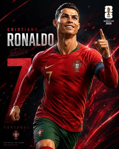 A Pixar-quality football star celebrates World Cup 2026 victory