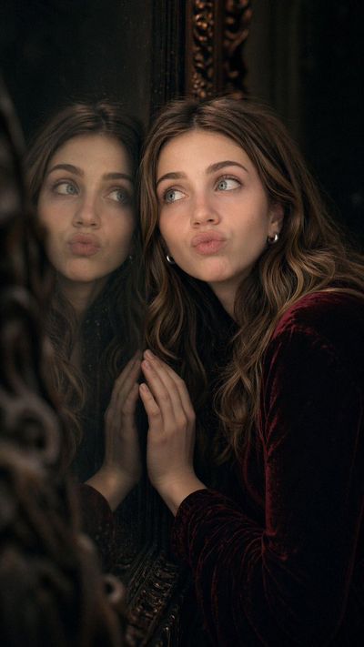 Symmetry of Self: A Cinematic Portrait in Perfect Reflection