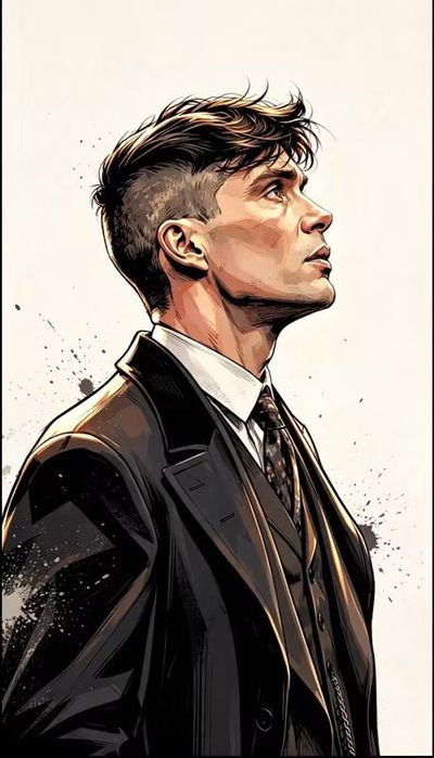 Bold Inked Hero Poses Against Minimal Light in Comic Style