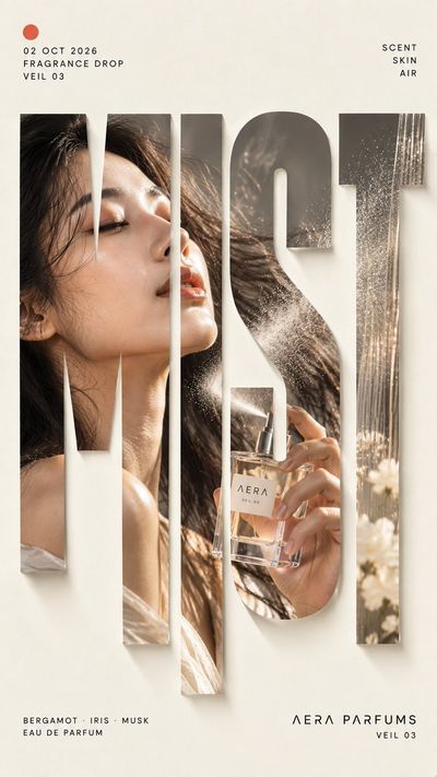 Designing a Vertical Sliced Typography Poster with Dynamic Action and Motion Elements