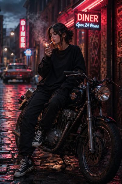 Rebel in the Neon Glow