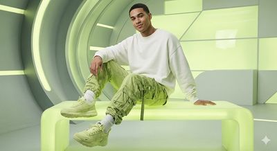 Futuristic Lemon Green Fashion Editorial