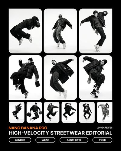 Gravity-Defying Elegance: Monochrome Motion