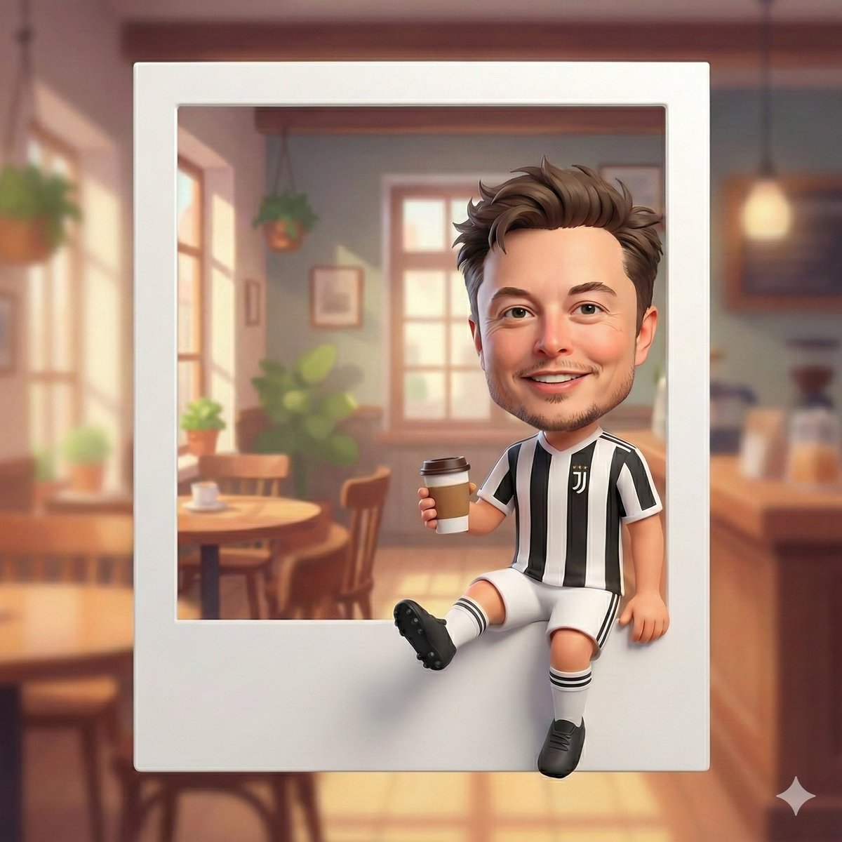 Charming Chibi in a Cozy Café