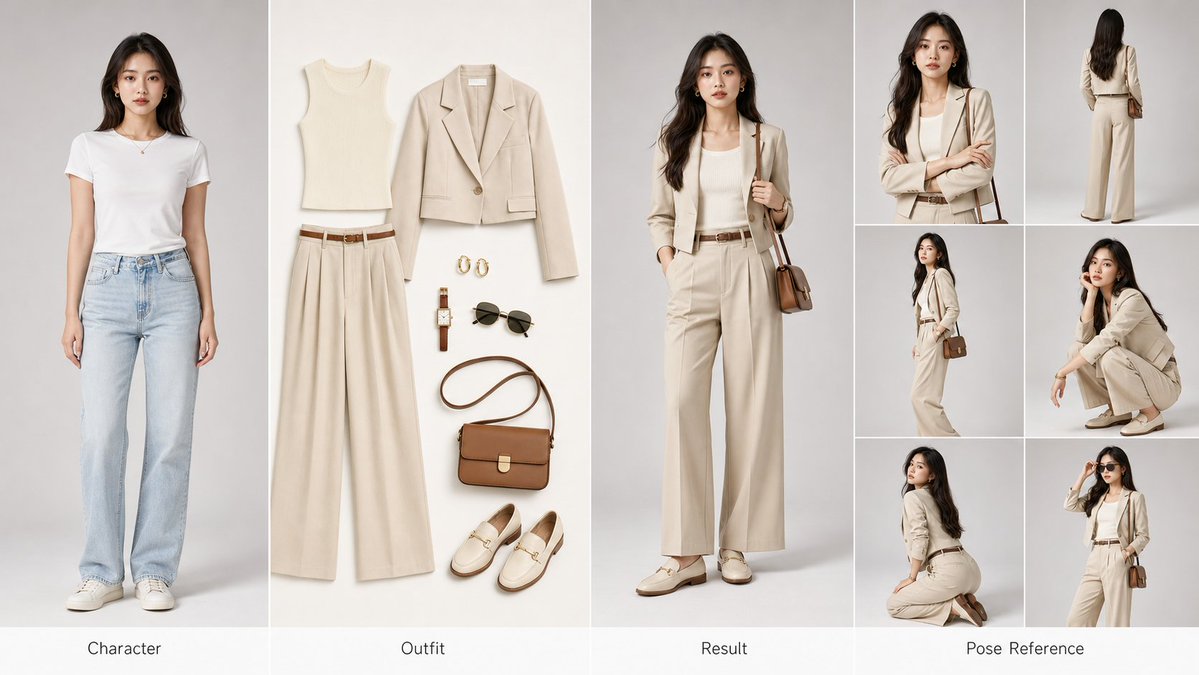 Fashion Transformation Showcase for E-commerce