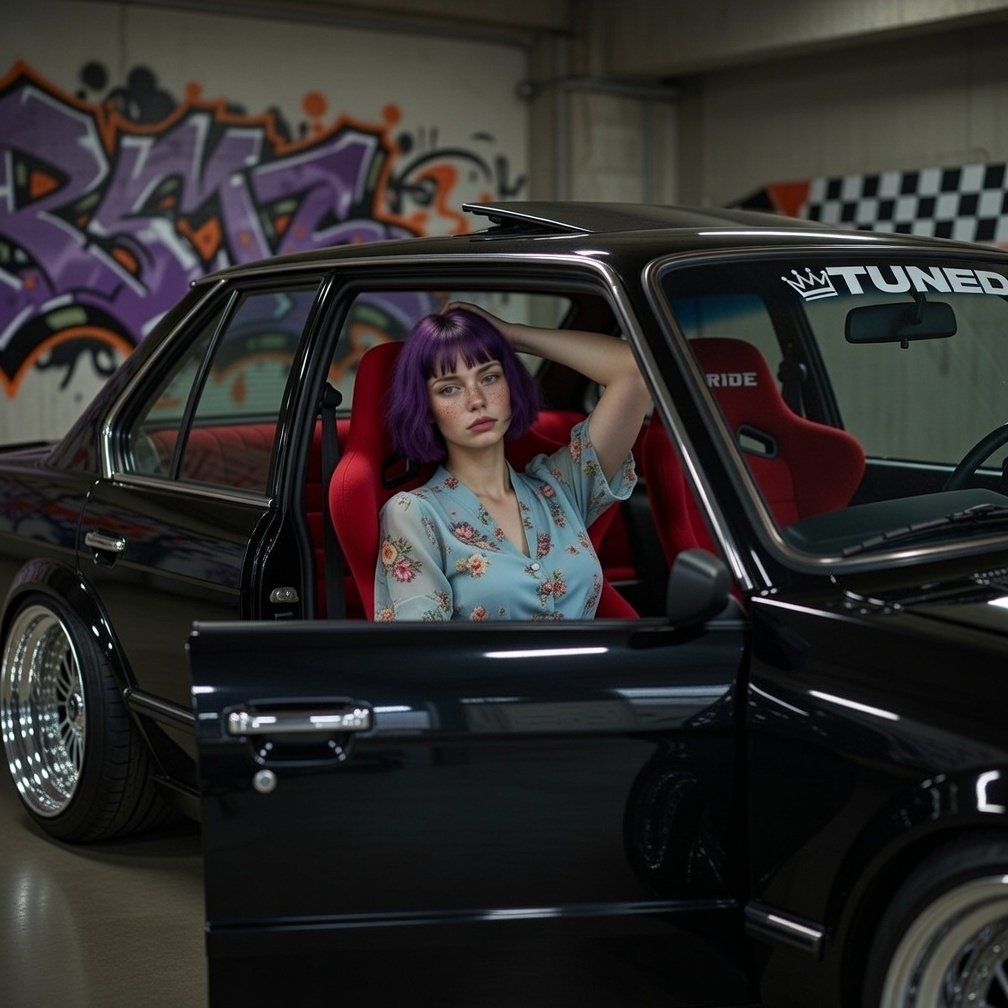 Urban Night Vibes: A Cool, Cinematic Garage Scene