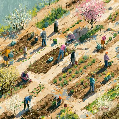 Spring Awakening in the Community Garden