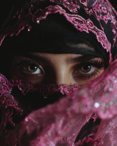 Mystical Elegance: The Veiled Vision