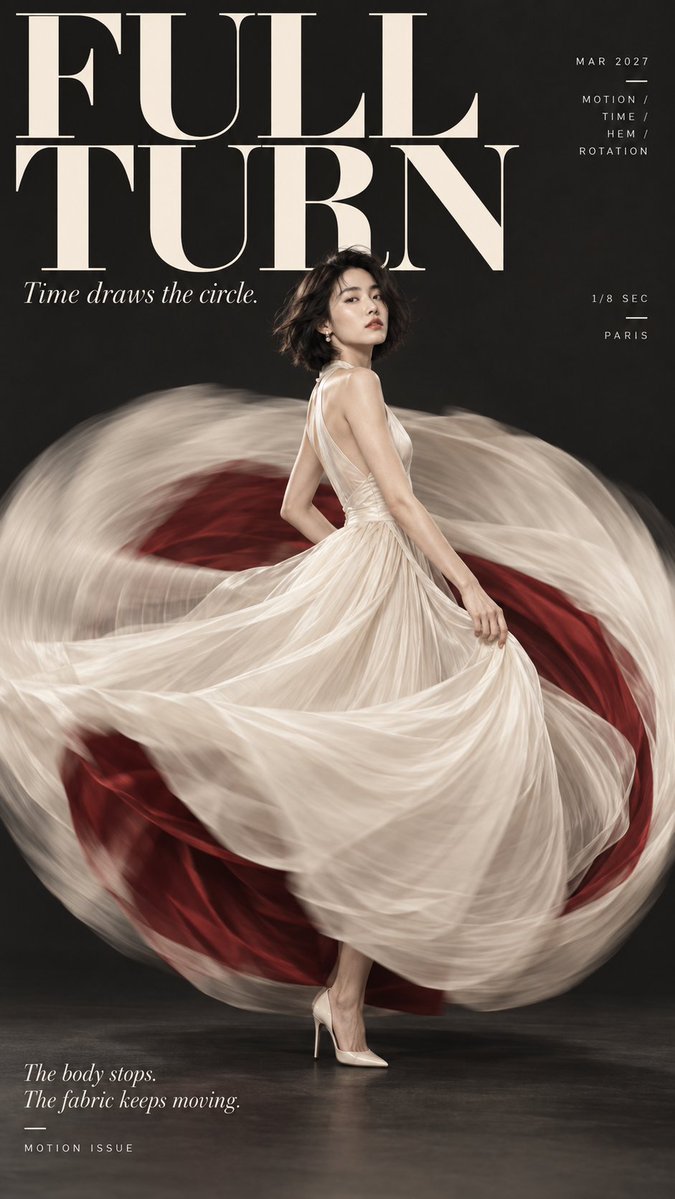 High-Fashion Editorial Posters Featuring Dynamic Circular Compositions
