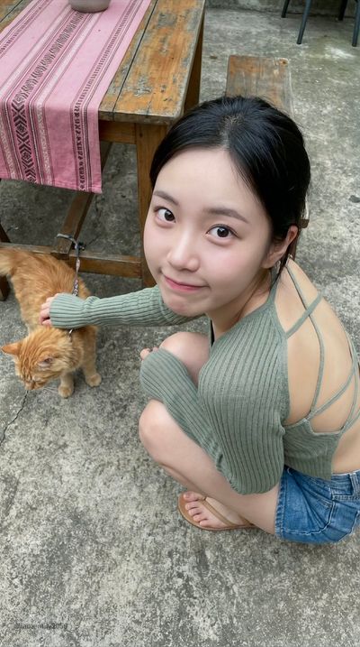 Whimsical Moments with a Ginger Companion