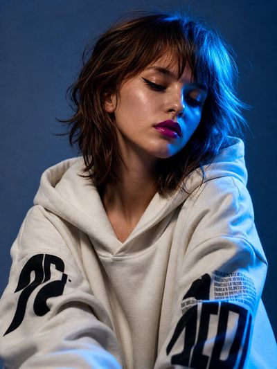 Cinematic Studio Portrait with Bold Fashion Contrast