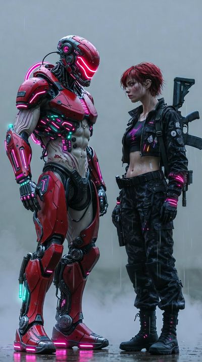 Cyborg Showdown: Neon Clash of Titans