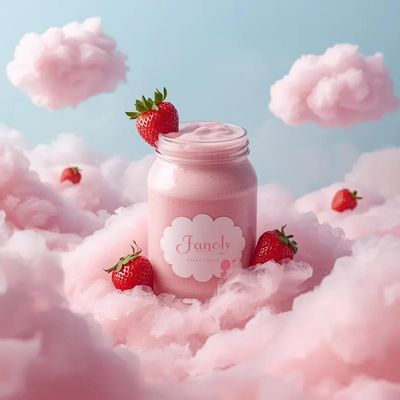 Whimsical Strawberry Cloudscape