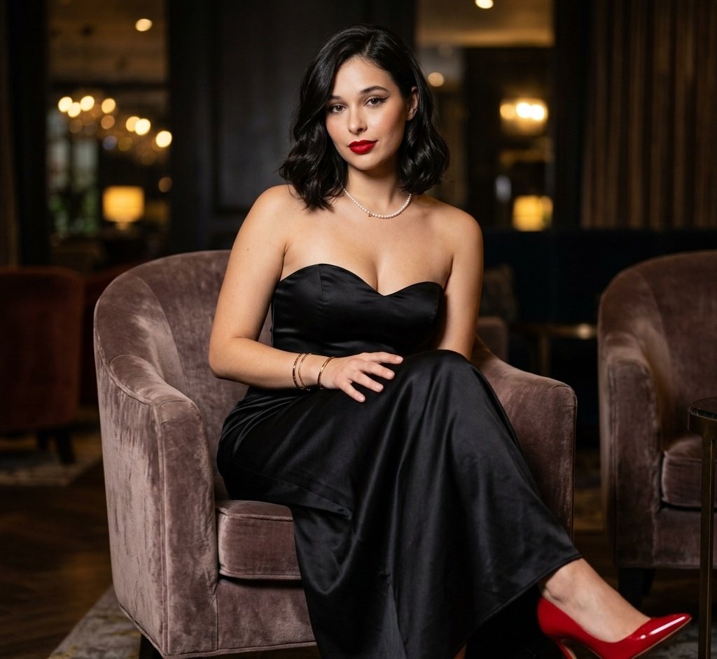 Elegance in Black and Red