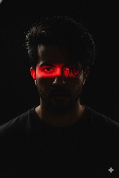 Cinematic Shadows: A Portrait of Intensity