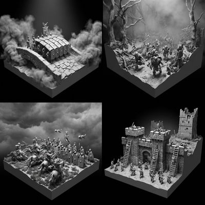 Historic Clash: Romans vs. Barbarians in Monochrome
