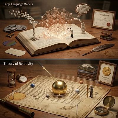 Tabletop Exhibit: LLM Architecture Meets Spacetime Curvature