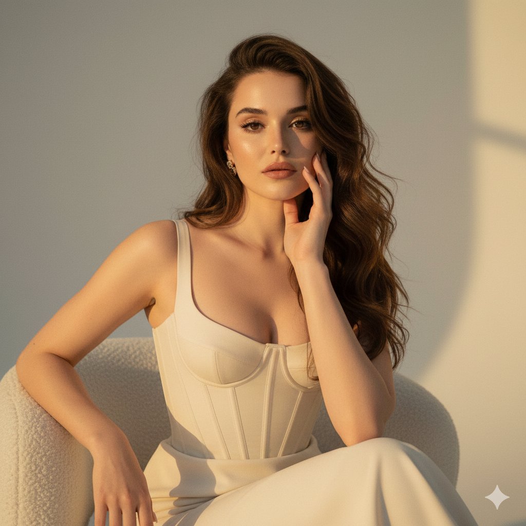 Golden Hour Glam: A High-Fashion Fantasy