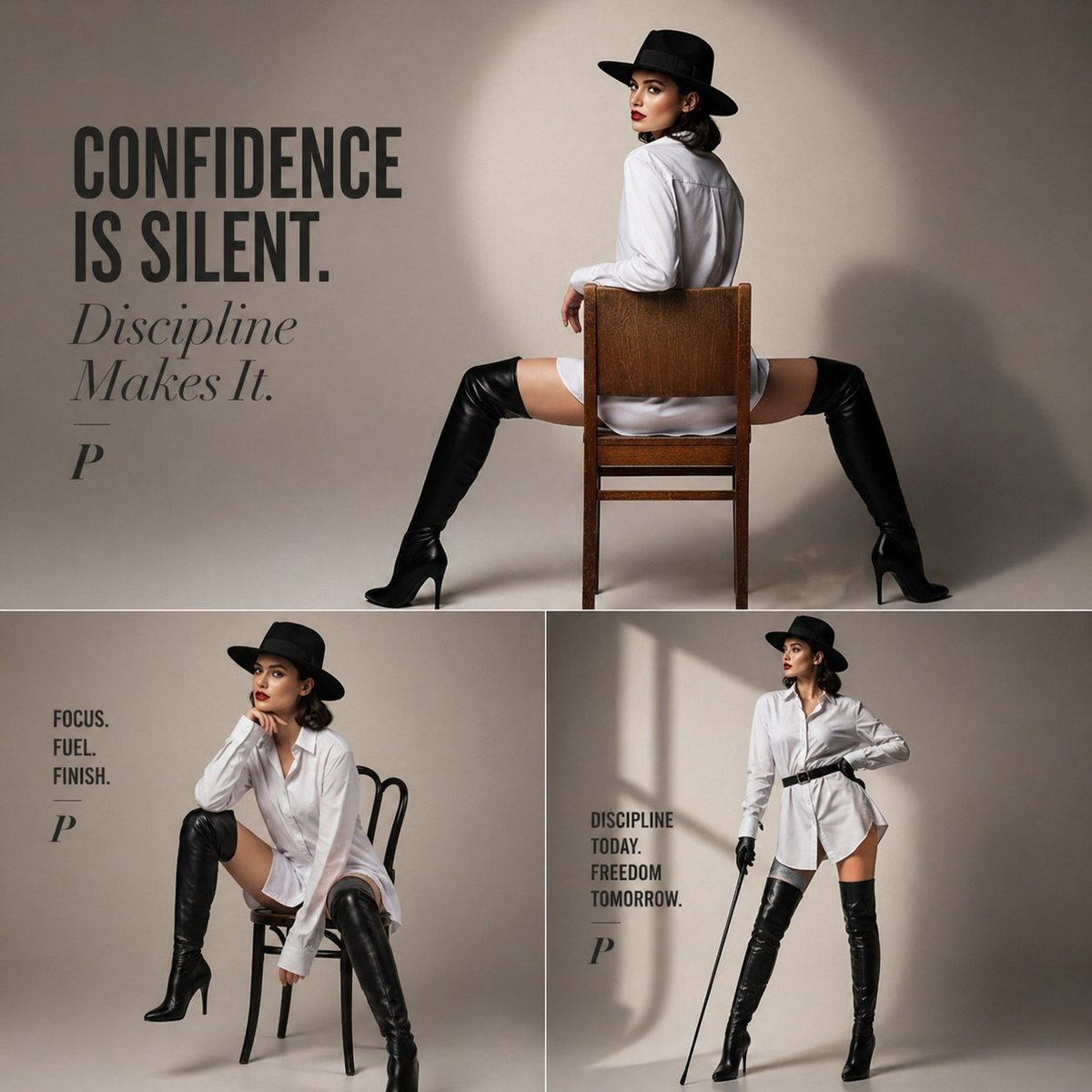 Minimalist Power and Poise in High-Fashion Editorial