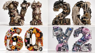 Four Fashion Eras Compressed Into 3D Typographic Sculptures