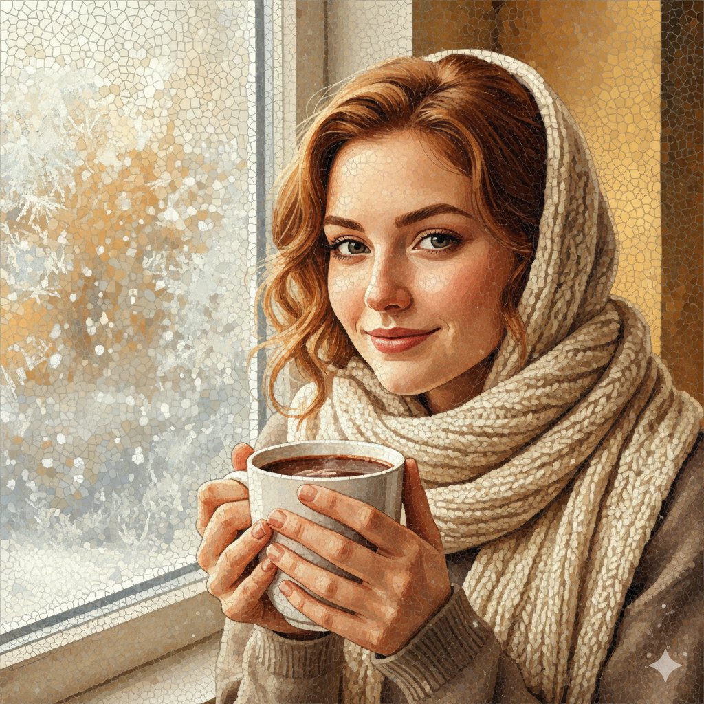 Cozy Reflections: A Mosaic of Winter Warmth