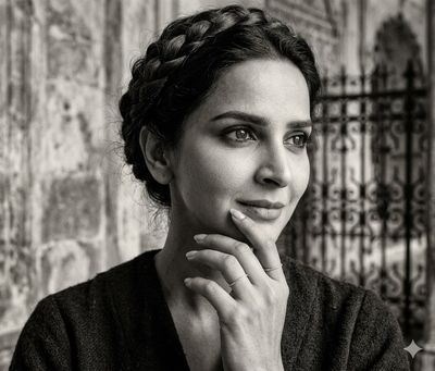 Timeless Elegance in Monochrome: A Woman’s Pensive Portrait