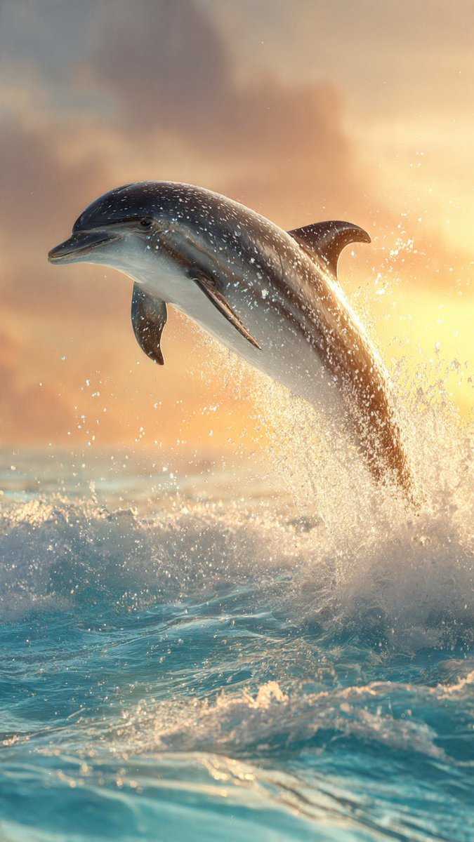 Dancing with the Waves: A Dolphin's Joyful Leap