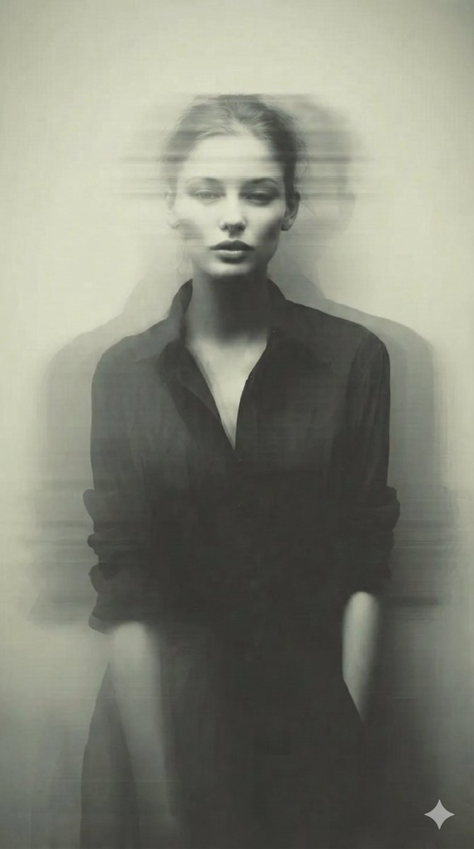 Ethereal Melancholy: A Portrait in Motion
