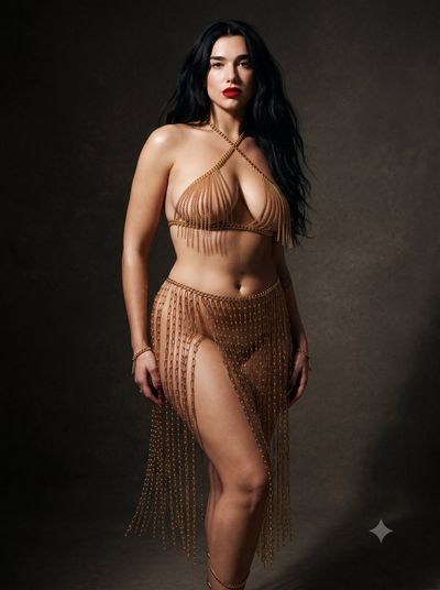 South Asian Model Stuns in Avant-Garde High-Fashion Editorial with Crimson Lips