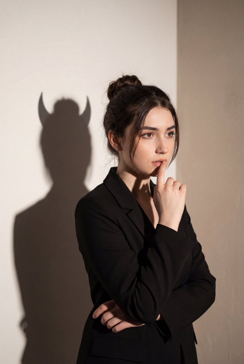 Duality in Shadows: A Conceptual Portrait