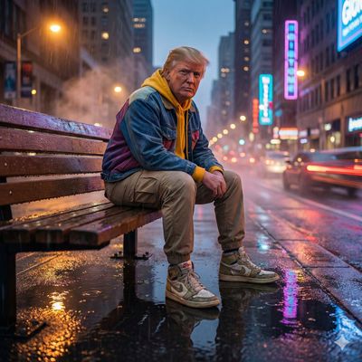 Neon Dreams on a Rainy Dusk