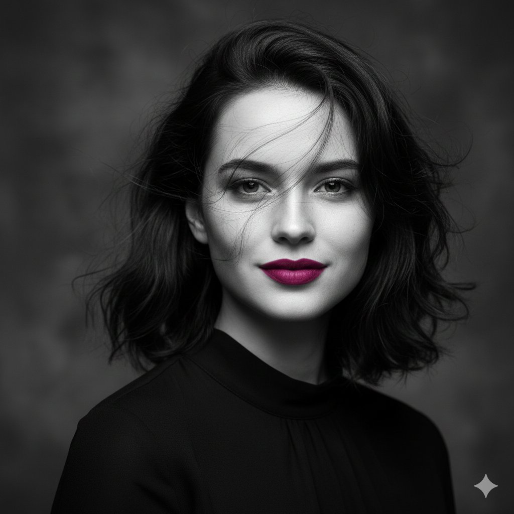Elegant Monochrome Muse