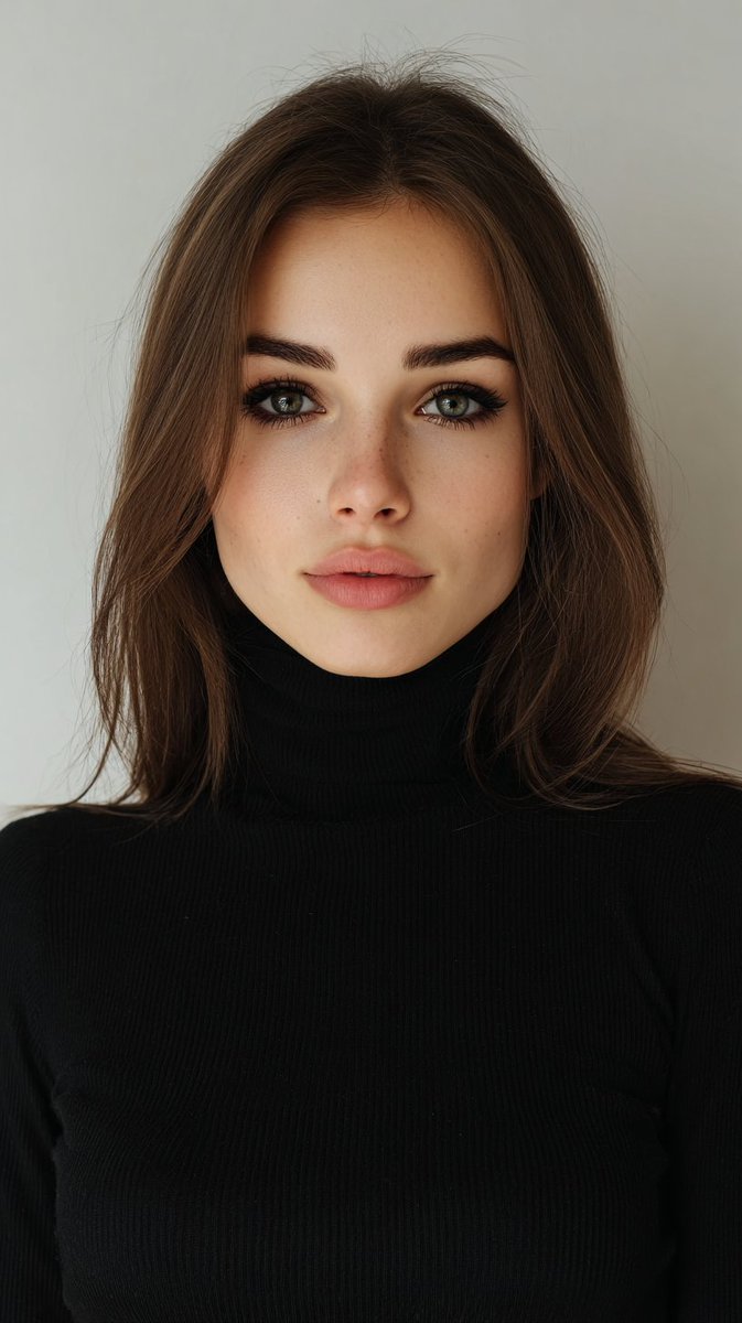 Timeless Beauty: High-Fashion Elegance in a Striking Portrait
