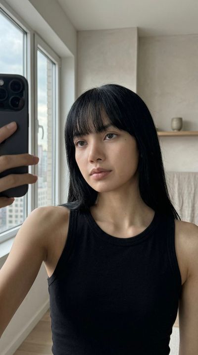 Raw Intimacy: Lisa-Inspired Selfie in Natural Window Light