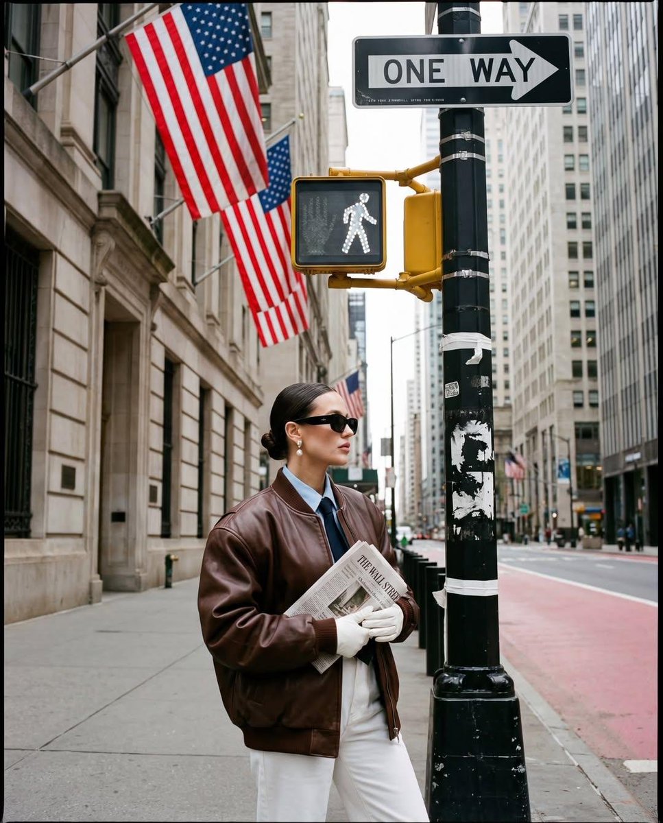 Chic Street Elegance: Wall Street Fashion Shoot