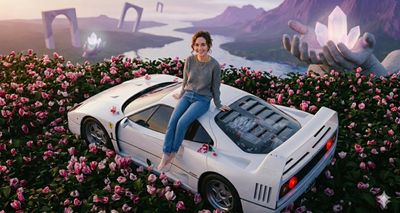 Surreal Elegance on a Ferrari F40