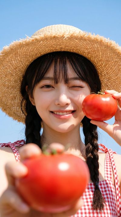 Sun-Kissed Tomato in Summer Glow