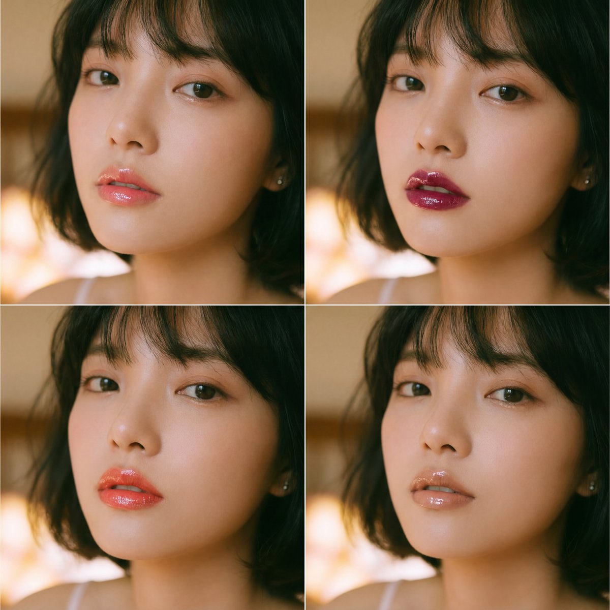 Emotional Portraits: A Glamorous 2x2 Narrative