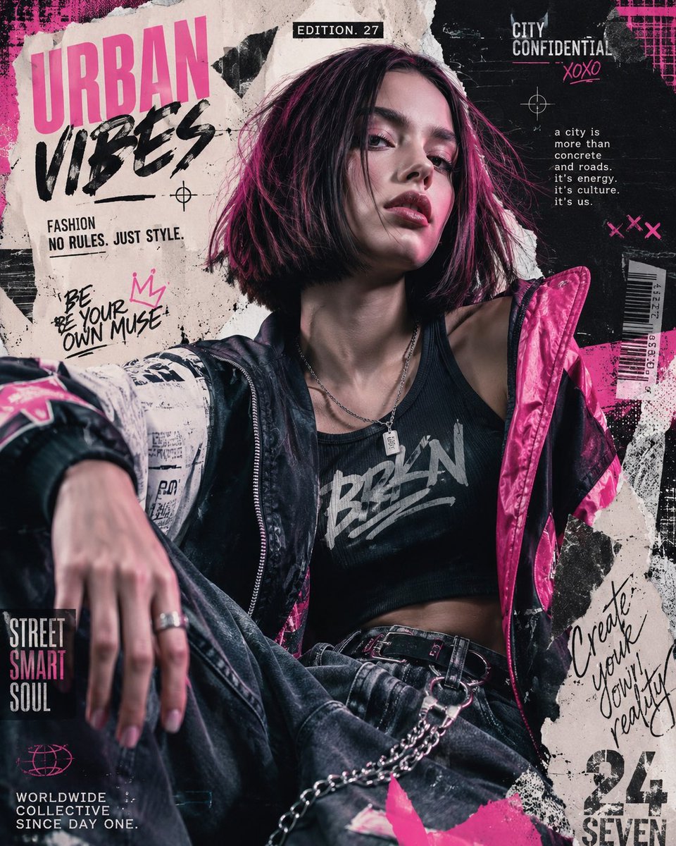 Urban Elegance: A Fashion Collage Revolution
