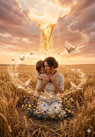 A Mother's Love in a Golden Hour