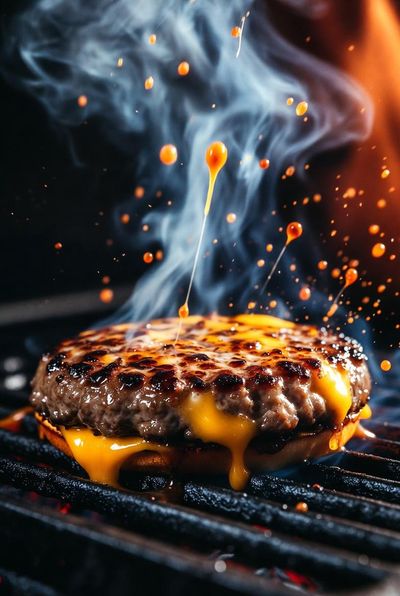 Sizzling Sensation: The Ultimate Cheeseburger Close-Up