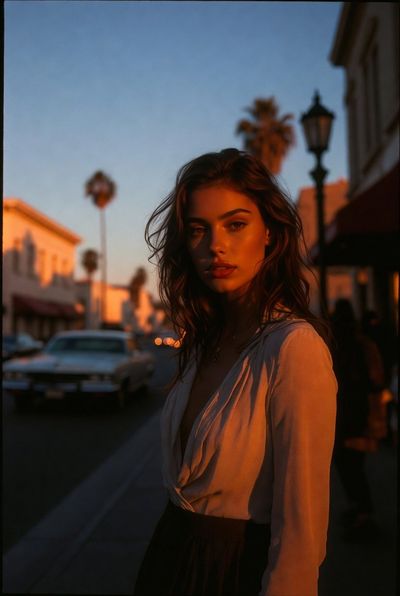 Golden Hour Glamour on Hollywood Boulevard