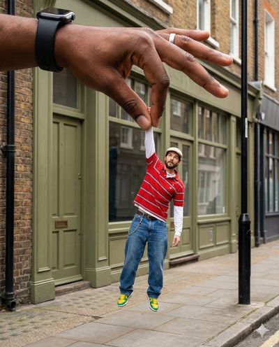 Scaling Surrealism: A Playful Urban Illusion