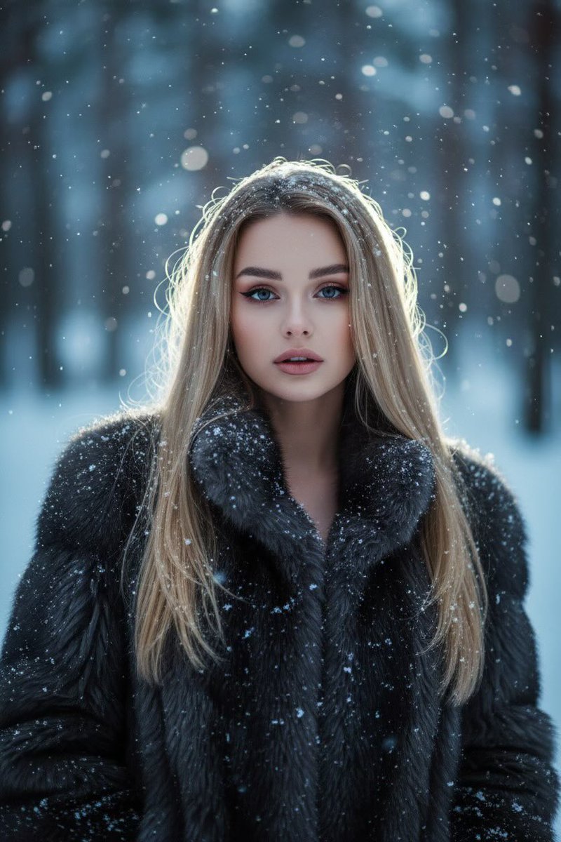 Chill Elegance: A Winter's Embrace