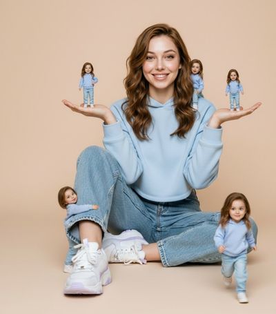 Miniature Clones in Ultra-Realistic Portrait