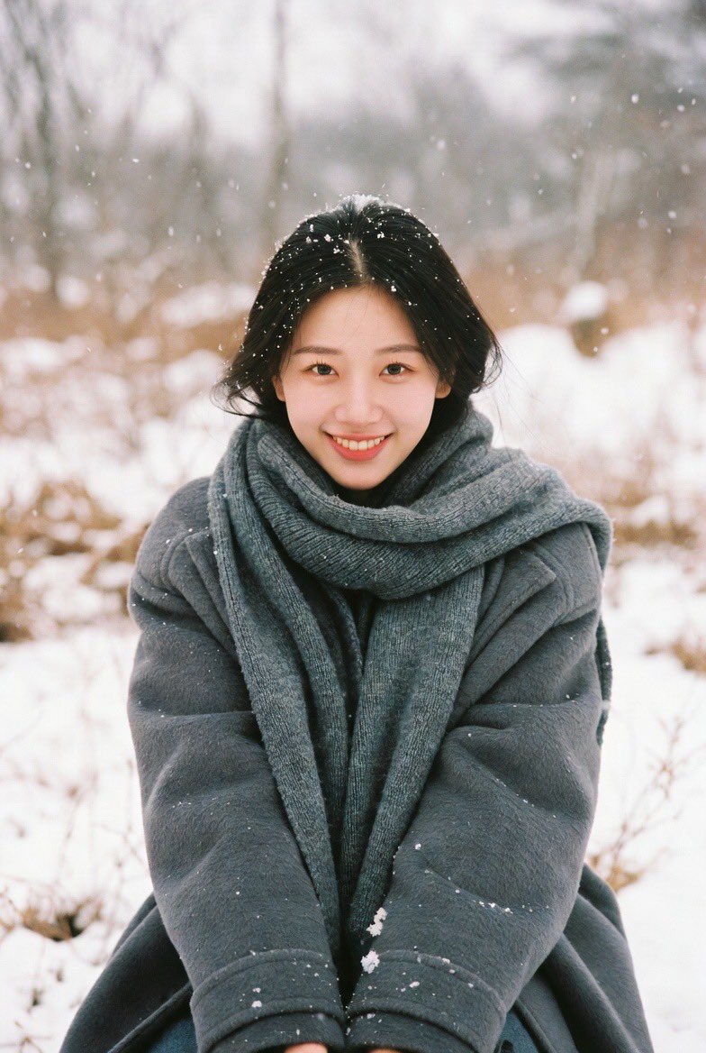 Winter's Embrace: A Portrait of Grace