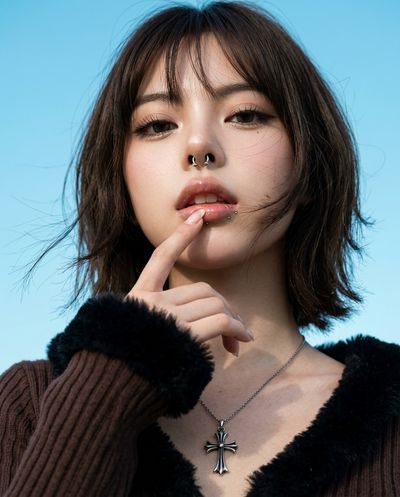 Elegant Gaze: A Hyper-Realistic Portrait Study