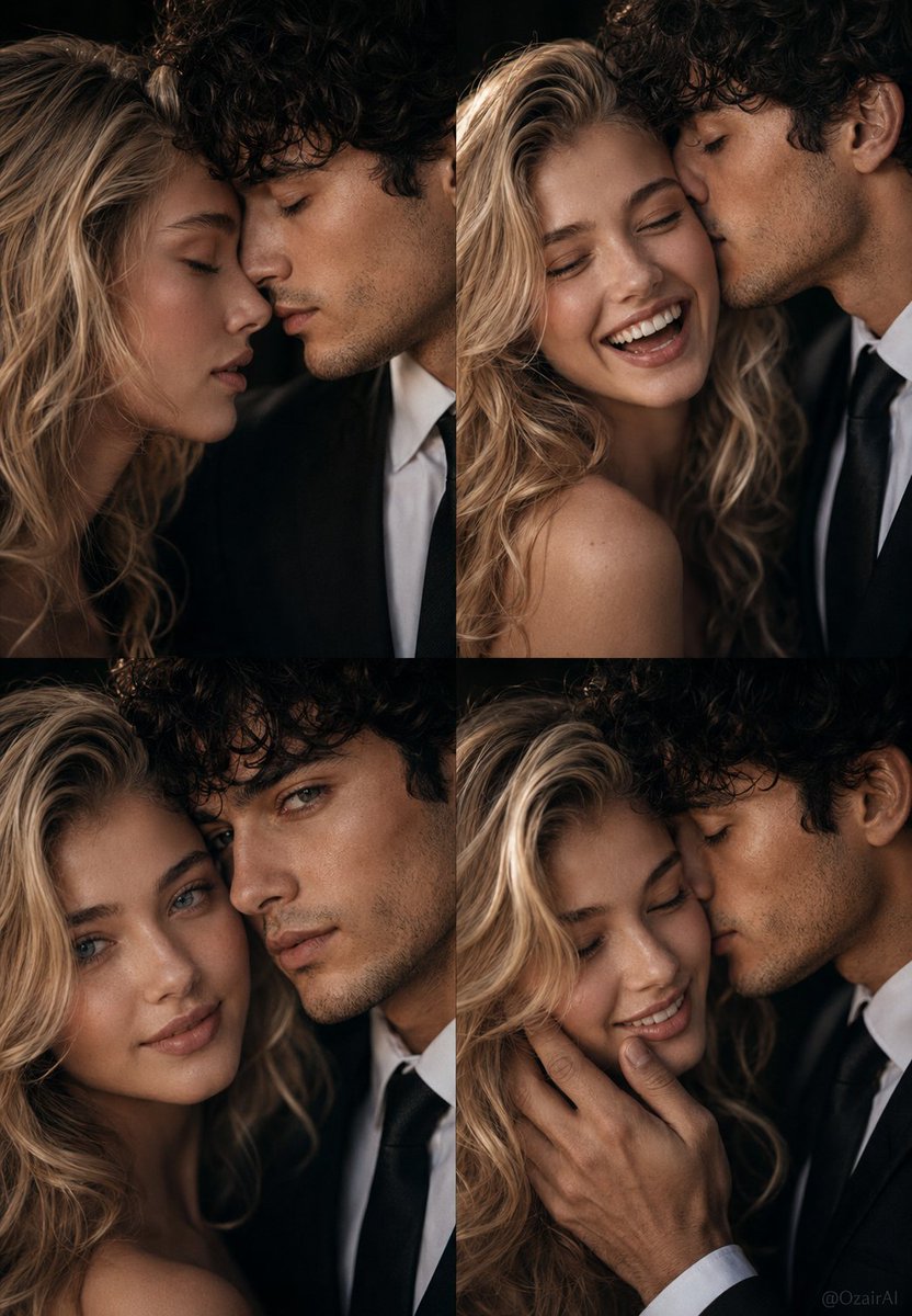 A couple shares four intimate moments in cinematic closeups