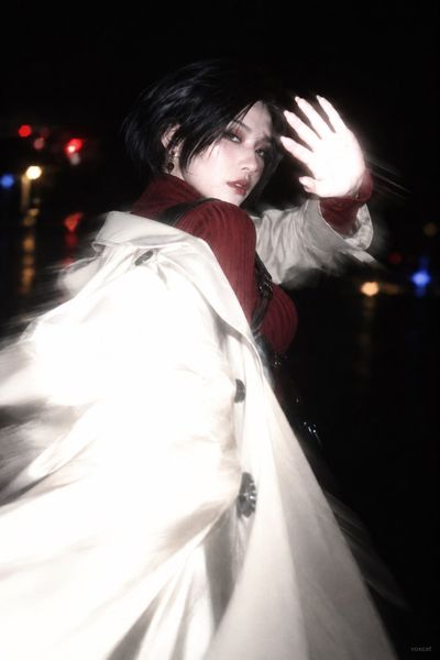 Flash-Frozen Night Portrait with Starry Bokeh and Motion Blur