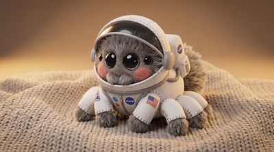Chibi Spider Plush in Adorable Outfit